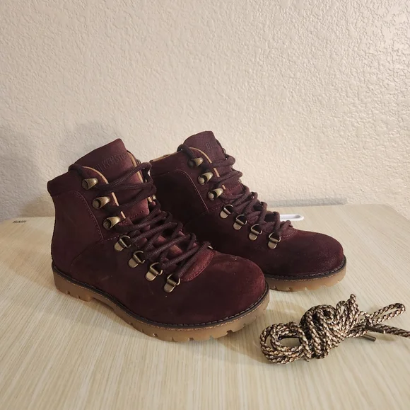 Birkenstock | Shoes | Birkenstock Womens Suede Leather Wine  display picture 2
